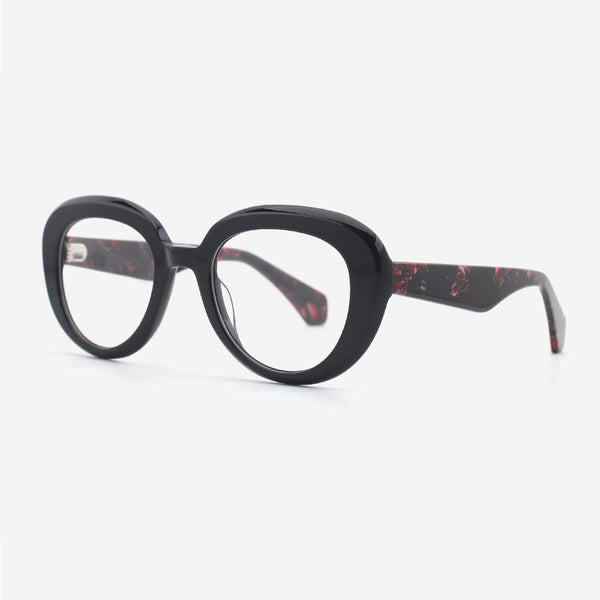 Elegant Oval Acetate Female Optical Frames 24A3087