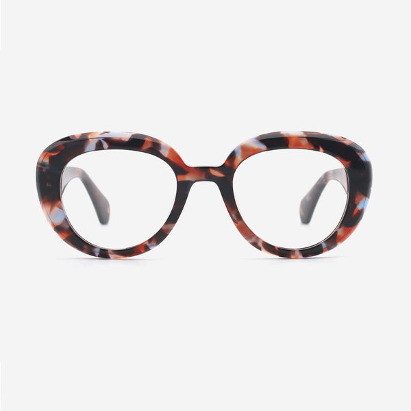 Elegant Oval Acetate Female Optical Frames 24A3087