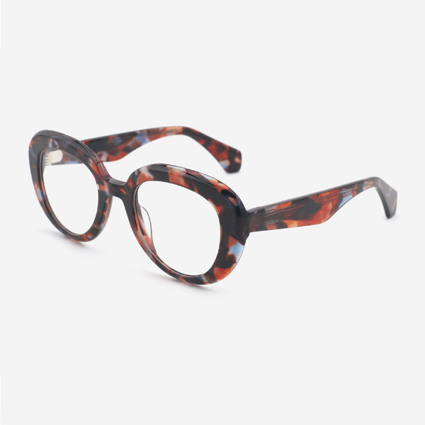 Elegant Oval Acetate Female Optical Frames 24A3087