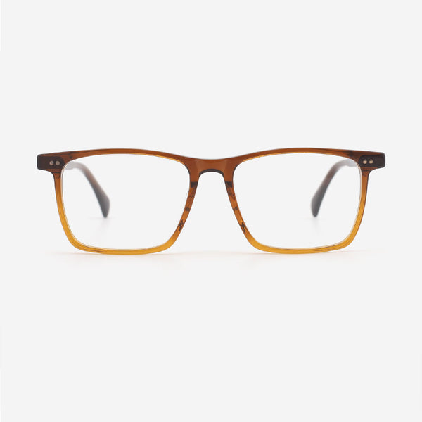 Classic Rectangular Acetate Men's Optical Frames 24A3092