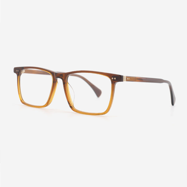 Classic Rectangular Acetate Men's Optical Frames 24A3092