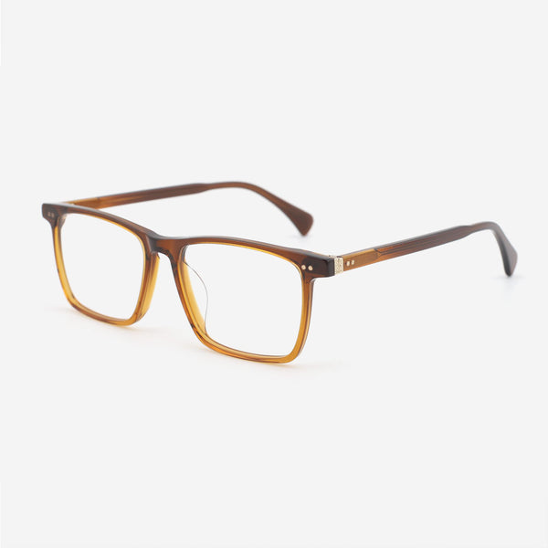 Classic Rectangular Acetate Men's Optical Frames 24A3092