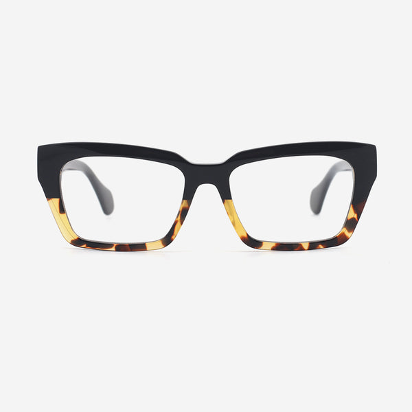 Square Cat Eye Laminated Acetate Female Optical Frames 24A3108