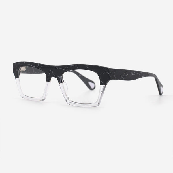 Square Flat Top Laminated Acetate Unisex Optical Frames 24A3109