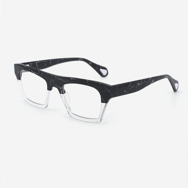 Square Flat Top Laminated Acetate Unisex Optical Frames 24A3109