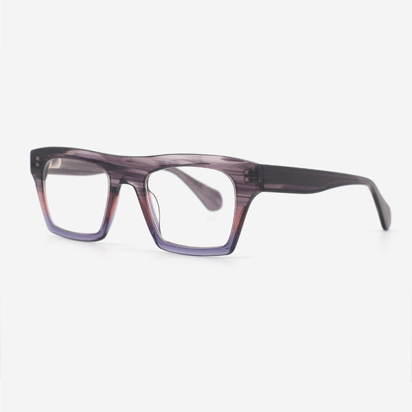 Square Flat Top Laminated Acetate Unisex Optical Frames 24A3109