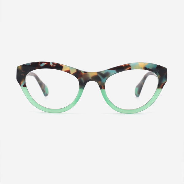 Cat Eye Laminated Acetate Female Optical Frames 24A3110