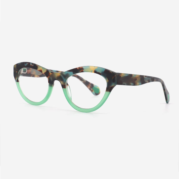 Cat Eye Laminated Acetate Female Optical Frames 24A3110