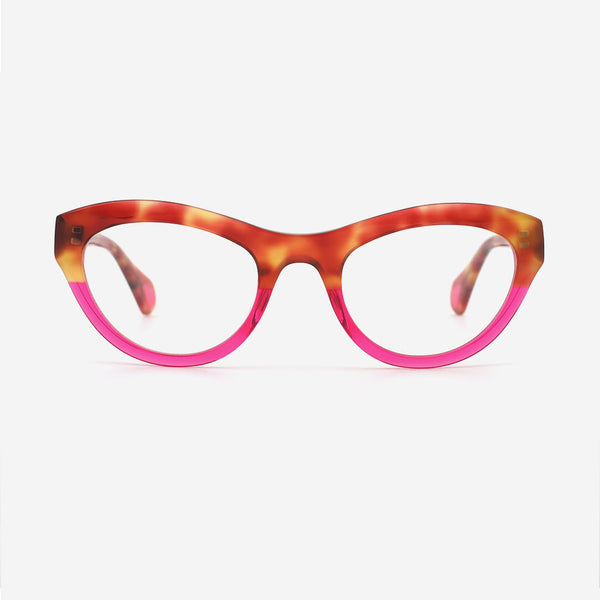 Cat Eye Laminated Acetate Female Optical Frames 24A3110