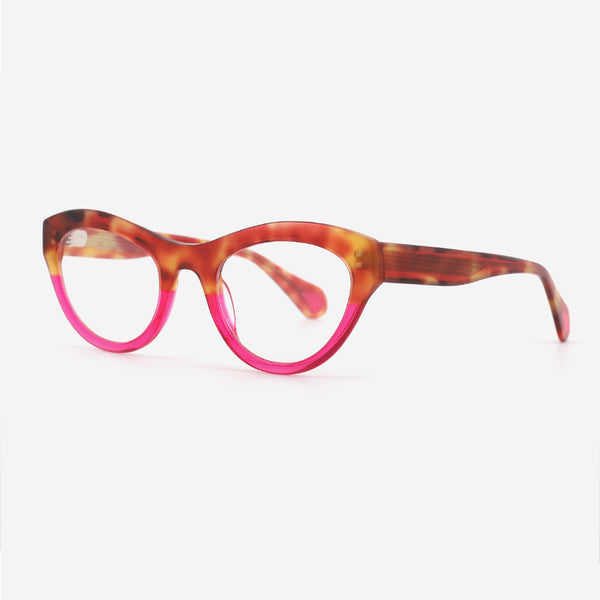 Cat Eye Laminated Acetate Female Optical Frames 24A3110