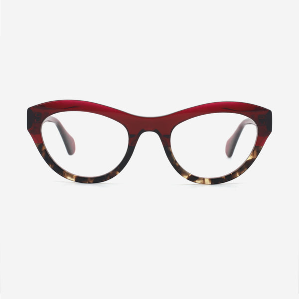 Cat Eye Laminated Acetate Female Optical Frames 24A3110