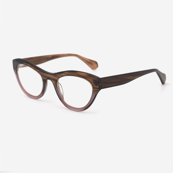 Cat Eye Laminated Acetate Female Optical Frames 24A3110