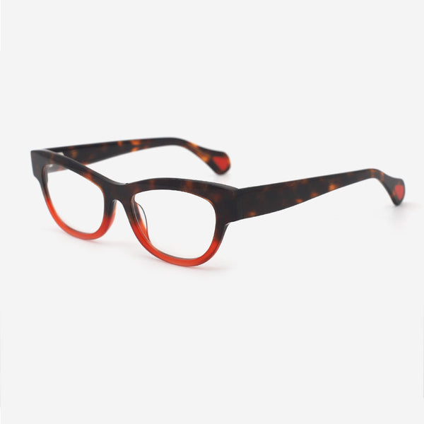 Cat Eye Laminated Acetate Female Optical Frames 24A3111