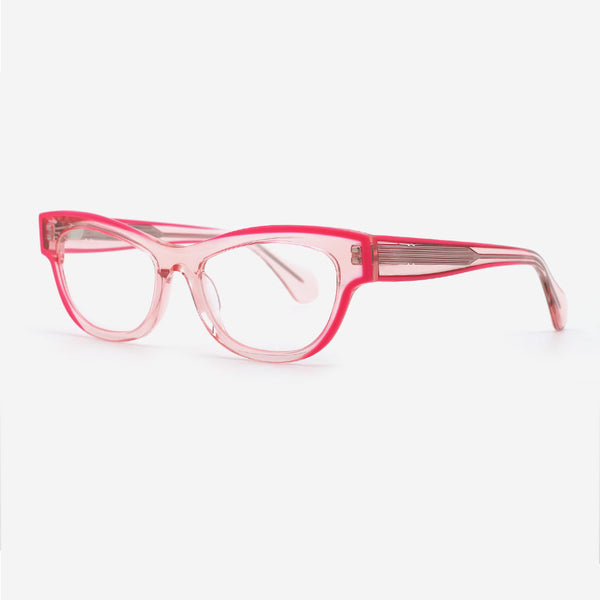 Cat Eye Laminated Acetate Female Optical Frames 24A3111