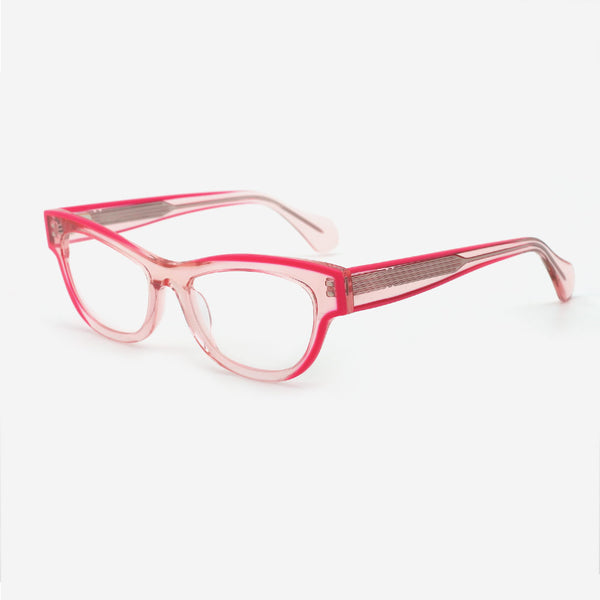 Cat Eye Laminated Acetate Female Optical Frames 24A3111