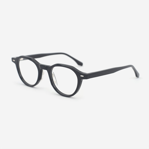 Retro Round Acetate Female Optical Frames 24A3123