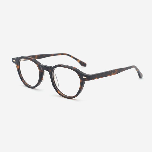 Retro Round Acetate Female Optical Frames 24A3123