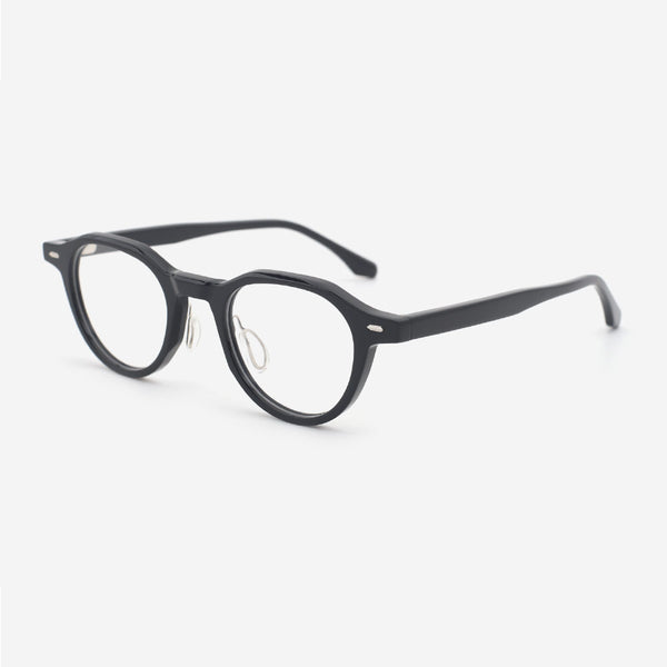 Retro Round Acetate Female Optical Frames 24A3123