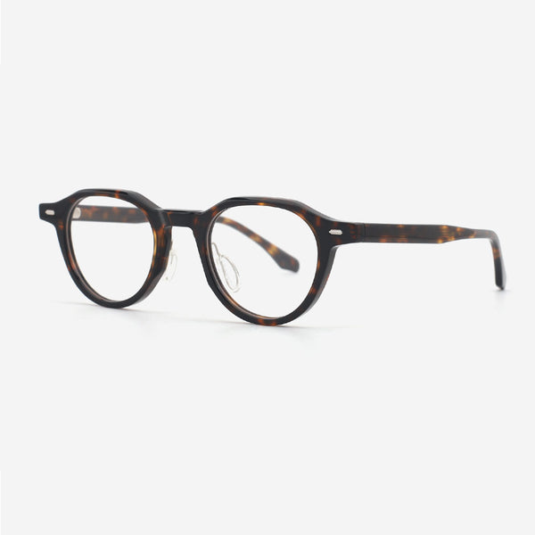 Retro Round Acetate Female Optical Frames 24A3123