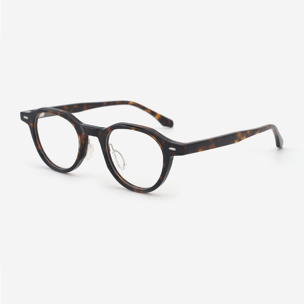 Retro Round Acetate Female Optical Frames 24A3123