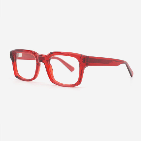 Rectangle Bevel Acetate Unisex Optical Frames 24A3128