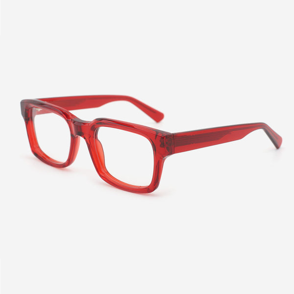 Rectangle Bevel Acetate Unisex Optical Frames 24A3128