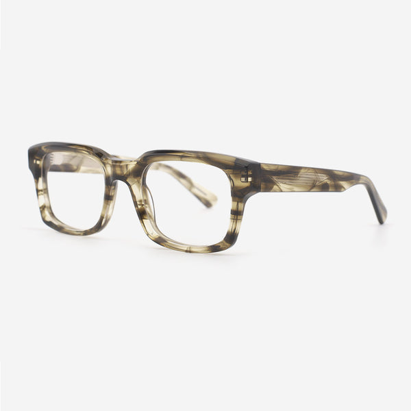 Rectangle Bevel Acetate Unisex Optical Frames 24A3128