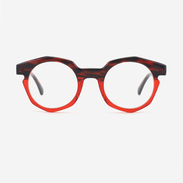 Irregularly Acetate And Metal Combined Unisex Optical Frames 24A3137