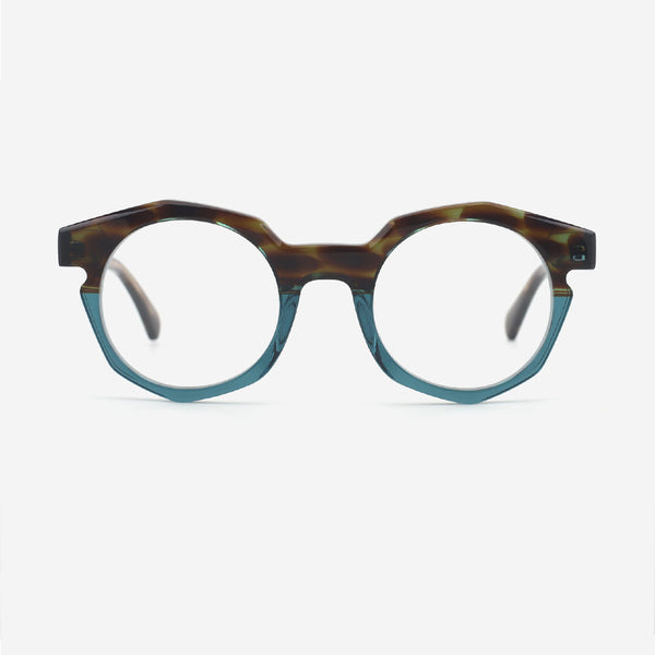 Irregularly Acetate And Metal Combined Unisex Optical Frames 24A3137