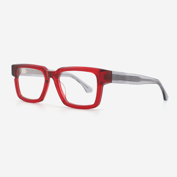 Retro Square Acetate Unisex Optical Frames 24A3186