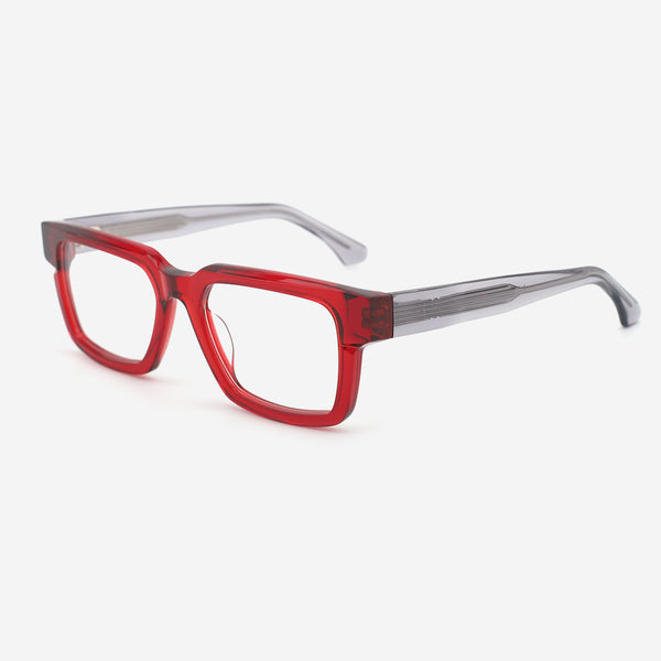 Retro Square Acetate Unisex Optical Frames 24A3186