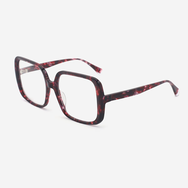 Square Laminated Acetate Female Optical Frames 24A3197