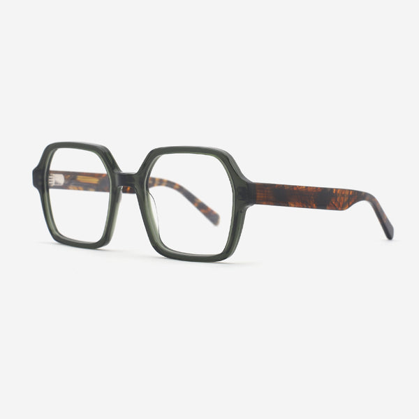 Classic Polygon Acetate Unisex Optical Frames 24A3242