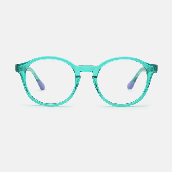 Round Laminated Acetate Women's Optical Frames 24A3257