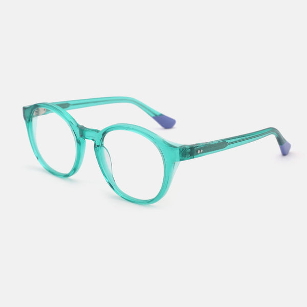 Round Laminated Acetate Women's Optical Frames 24A3257