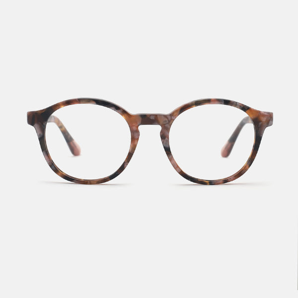 Round Laminated Acetate Women's Optical Frames 24A3257