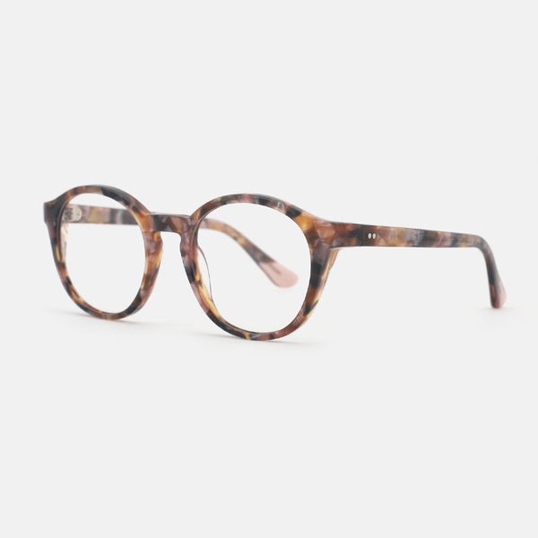 Round Laminated Acetate Women's Optical Frames 24A3257