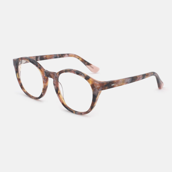 Round Laminated Acetate Women's Optical Frames 24A3257