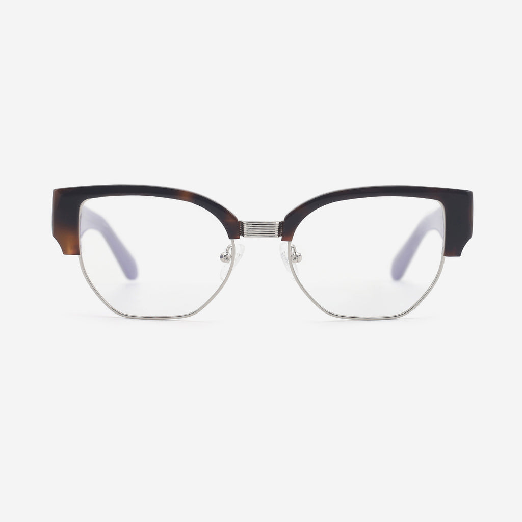 Cat Eye Acetate And Metal Combined Female Optical Frames 24A3298