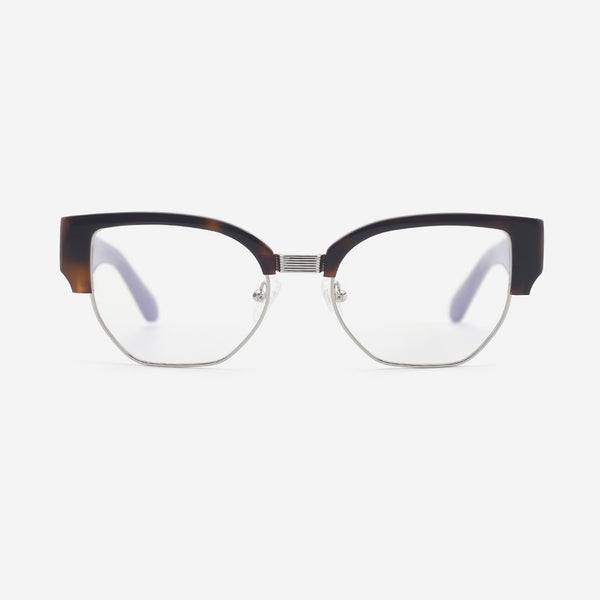 Cat Eye Acetate And Metal Combined Female Optical Frames 24A3298
