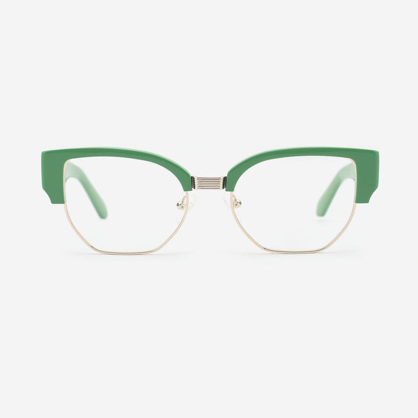 Cat Eye Acetate And Metal Combined Female Optical Frames 24A3298
