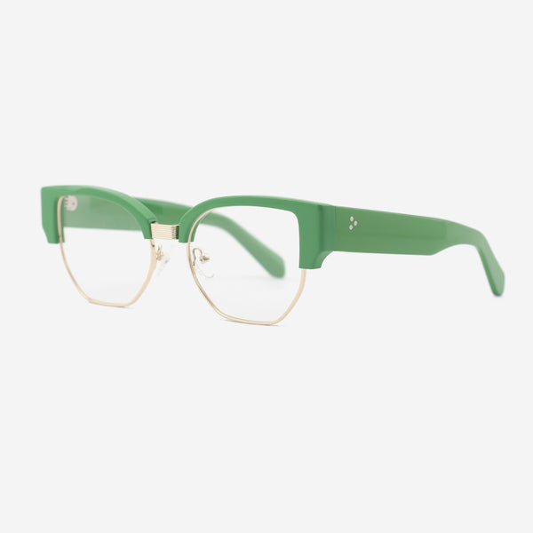 Cat Eye Acetate And Metal Combined Female Optical Frames 24A3298