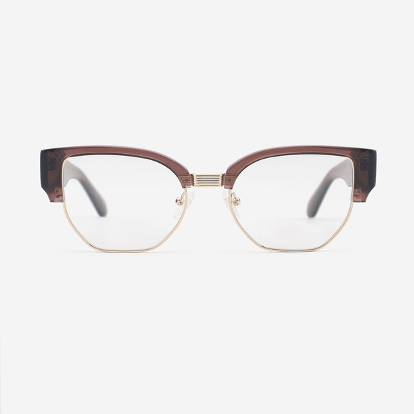 Cat Eye Acetate And Metal Combined Female Optical Frames 24A3298