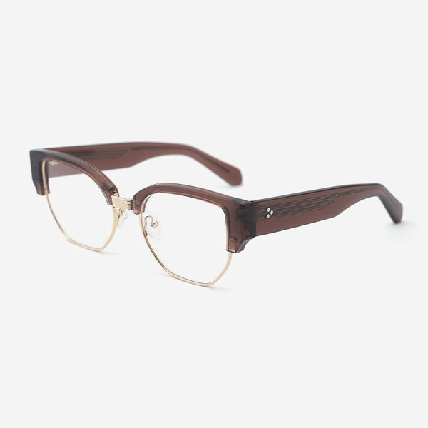 Cat Eye Acetate And Metal Combined Female Optical Frames 24A3298
