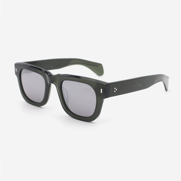 Classic Square Acetate Unisex Sunglasses 24A8012