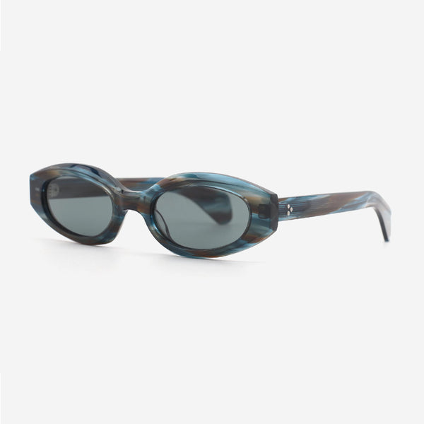 Stylish Oval Acetate Women's Sunglasses 24A8013