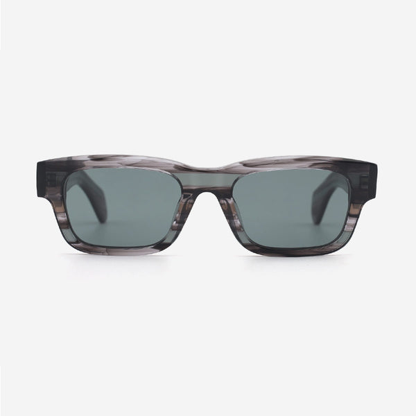 Square Full-rim Acetate Unisex Sunglasses 24A8016