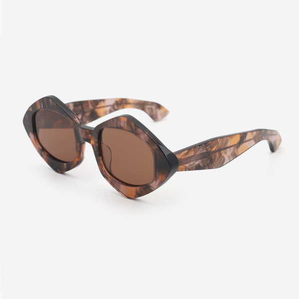Geometric Thick Acetate Women's Sunglasses 24A8030