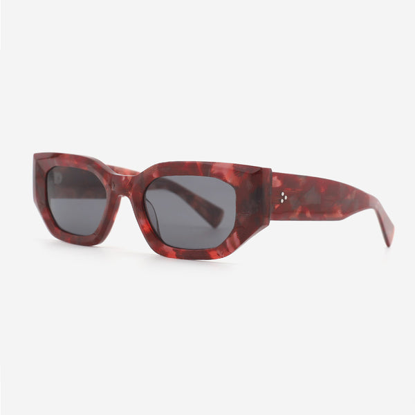 Rectangle Thick Acetate Women's Sunglasses 24A8032