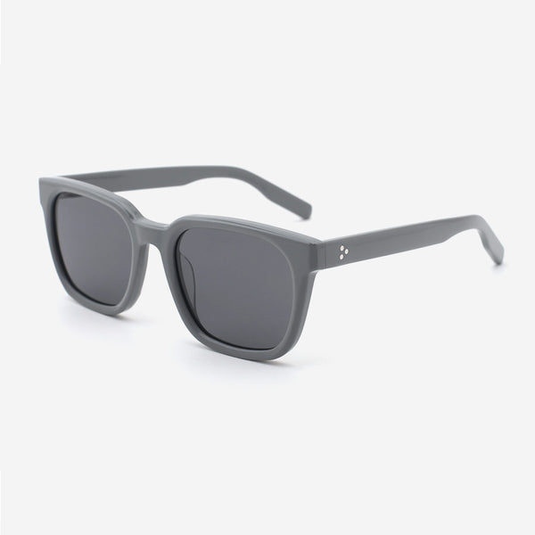 Square Full-rim Acetate Male's Sunglasses 24A8041